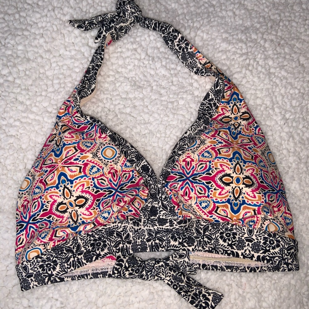 multi colored bikini top